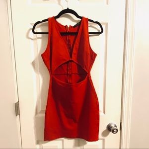 Red mini dress Sz large - purchased from Nasty Gal